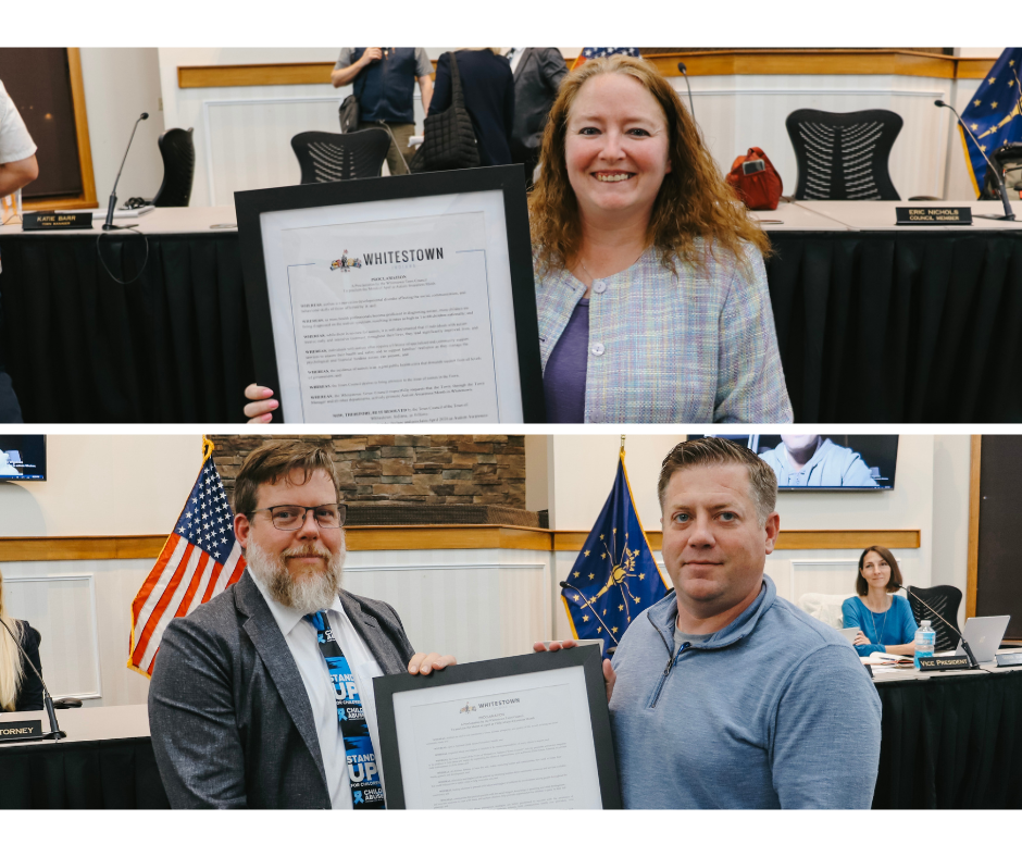 April Proclamations at the Whitestown Town Council Meeting